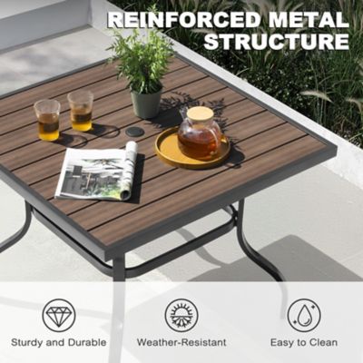 Image showing 3 th Nuu Garden 5 pc. Outdoor Iron Dining Set