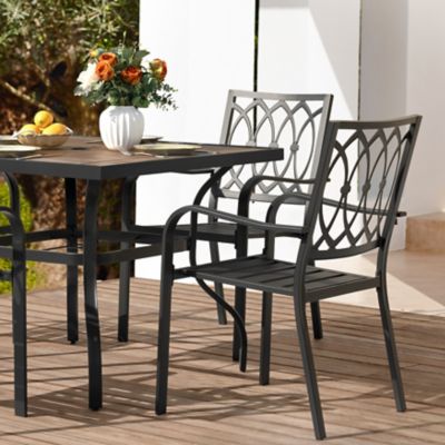 Image showing  5 pc. Iron Outdoor Dining Set