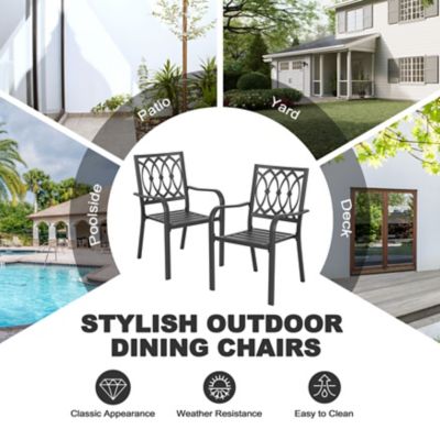 Image showing  5 pc. Iron Outdoor Dining Set