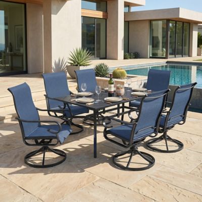 Nuu Garden 7 pc. Textilene Outdoor Dining Set