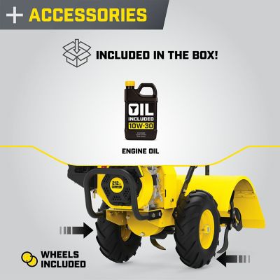 Image showing  19 in. Counter Rotating Rear Tine Tiller with Self-Propelled Agricultural Tires