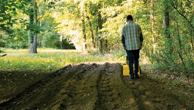 Image showing 6 th Champion Power Equipment 19 in. Counter Rotating Rear Tine Tiller with Self-Propelled Agricultural Tires