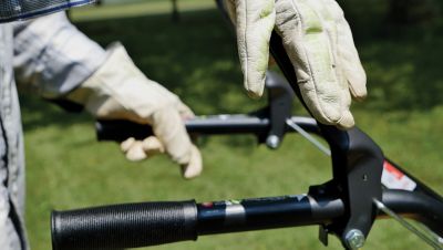 Image showing 8 th Champion Power Equipment 19 in. Counter Rotating Rear Tine Tiller with Self-Propelled Agricultural Tires