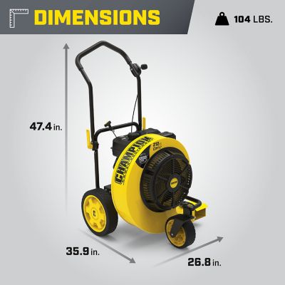 Image showing  212cc 1200 CFM Walk-Behind Leaf Blower