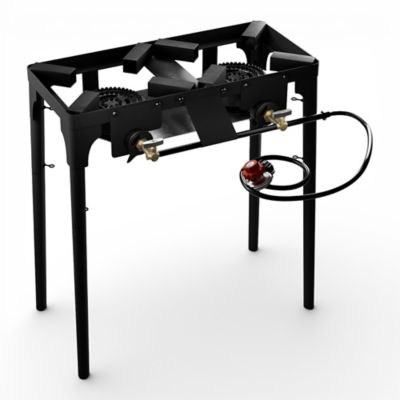 Gas One Propane Double Burner with Removable Legs