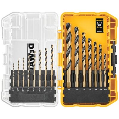 DEWALT 15 PC Black & Gold Drill Bit Set