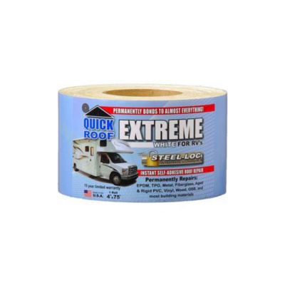 Cofair Products Quick Roof Extreme Roof Repair Tape, 4 in. x 75 ft. White, UBE475