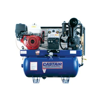 Castair Air Compressor/Gen./Weld., Industrial Series, 30 gal. Horiz., GX390, 19.7cfm @175psi, 5000 W