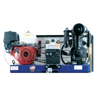 Image showing 1 th Castair Air Compressor/Gen./Weld., Industrial Series, 30 gal. Horiz., GX390, 19.7cfm @175psi, 5000 W