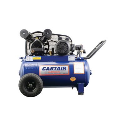 Castair Air Compressor, Garage Series, 20 gal. horizontal portable, 2 hp - 1 phase 115 V