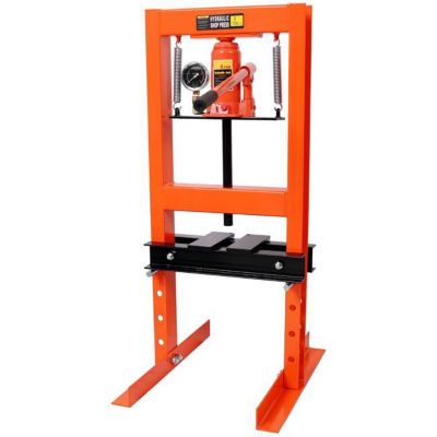 Image showing  6 Ton Bottle Jack Shop Press with Gauge, Orange