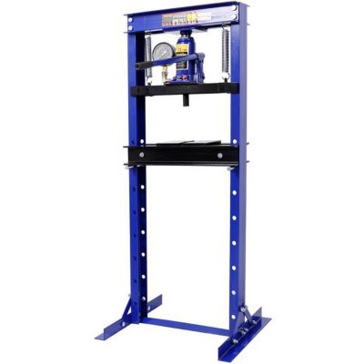Image showing 1 th TMB 12 Ton Bottle Jack Shop Press with Gauge, Blue