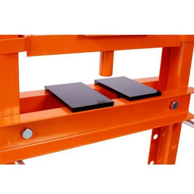 Image showing 5 th TMB 12-Ton Capacity Hydraulic Shop Press, Orange