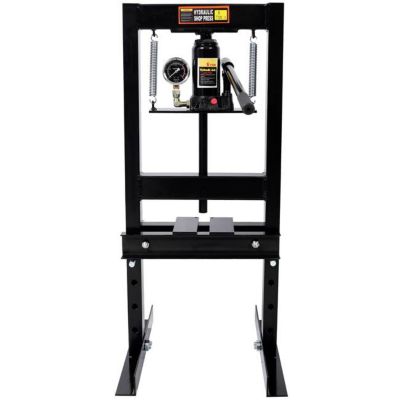 TMB 6 Ton Bottle Jack Shop Press with Gauge, Black