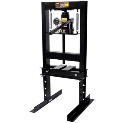 Image showing 1 th TMB 6 Ton Bottle Jack Shop Press with Gauge, Black