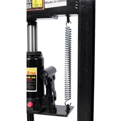 Image showing 8 th TMB 6 Ton Bottle Jack Shop Press with Gauge, Black