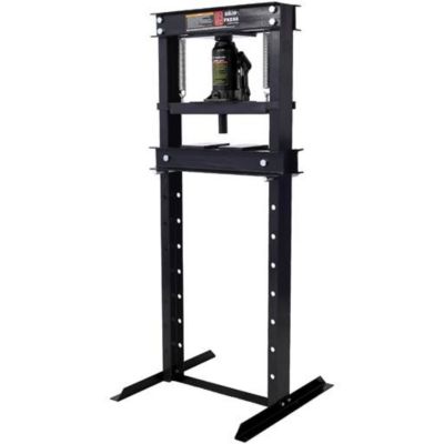 Tmb 12-Ton Capacity Hydraulic Shop Press, Black