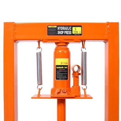 Image showing 6 th TMB 6 Ton Hydraulic Shop Press, Orange