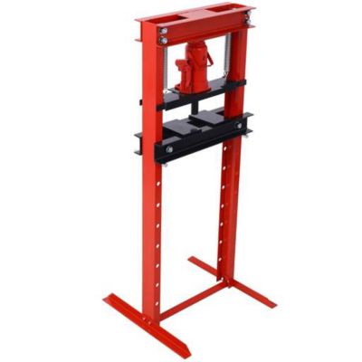 Image showing  12-Ton Capacity Hydraulic Shop Press, red