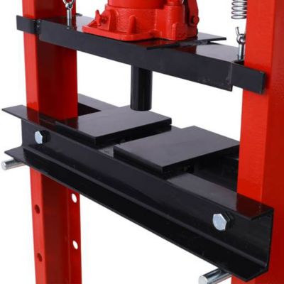 Image showing  12-Ton Capacity Hydraulic Shop Press, red