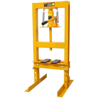 Tmb 6 Ton Hydraulic Shop Press, Yellow