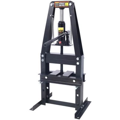 Tmb 6-Ton Benchtop Hydraulic A-Frame Shop Press with Press Plates, Black
