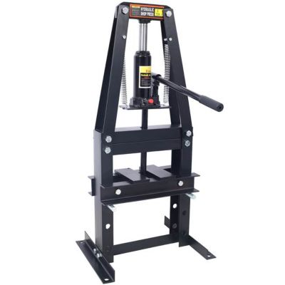 Image showing 1 th TMB 6-Ton Benchtop Hydraulic A-Frame Shop Press with Press Plates, Black