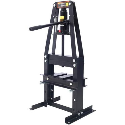 Image showing 2 th TMB 6-Ton Benchtop Hydraulic A-Frame Shop Press with Press Plates, Black