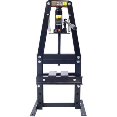 Image showing 3 th TMB 6-Ton Benchtop Hydraulic A-Frame Shop Press with Press Plates, Black