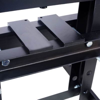 Image showing 8 th TMB 6-Ton Benchtop Hydraulic A-Frame Shop Press with Press Plates, Black