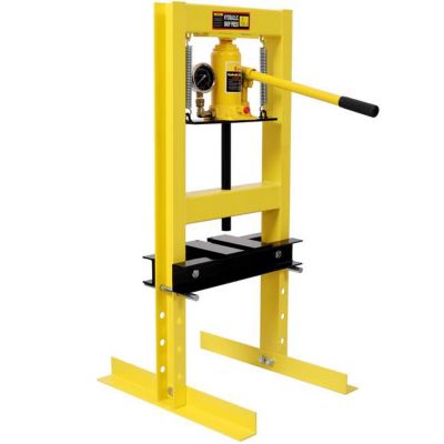Image showing 2 th TMB 6 Ton Bottle Jack Shop Press with Gauge, Yellow
