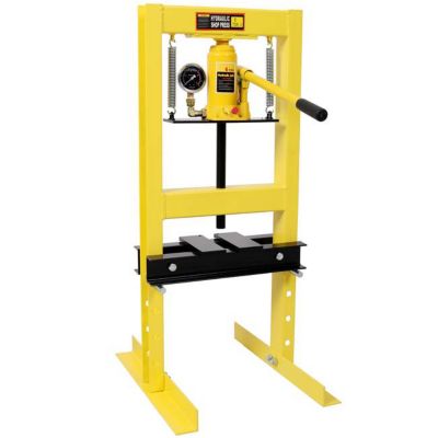 Image showing 3 th TMB 6 Ton Bottle Jack Shop Press with Gauge, Yellow