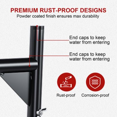 Image showing  Rugged Country Truck Rack, 900 lb. Heavy-Duty, No-Drill Mount, 46-71in. Adjustable Steel Hauler for Farm & Ranch