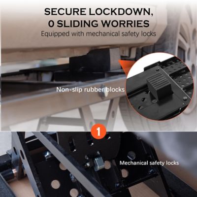 Image showing  Pro 7000 lb. Portable Car Lift - 120V Hydraulic Jack, 26.8in. Max Height, Safety Locks & Wheels for Shop Garage