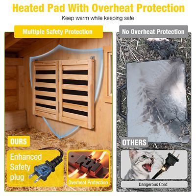 Image showing  Adjustable Wooden Chicken Coop Heater,Brooder Heater for Chicks and Poultry, Original