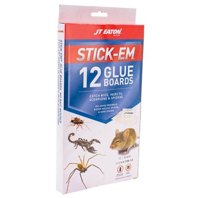 JT Eaton Stick-Em Mouse Glue Traps, 12 pk.