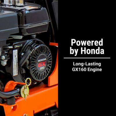 Image showing 6 th Brave Forward Plate Compactor, 16 in., Rubber Mat, Tank, and Wheel Kit, Honda GX160