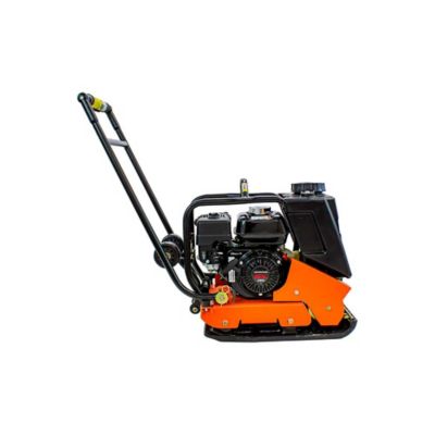 Image showing 10 th Brave Forward Plate Compactor, 16 in., Rubber Mat, Tank, and Wheel Kit, Honda GX160