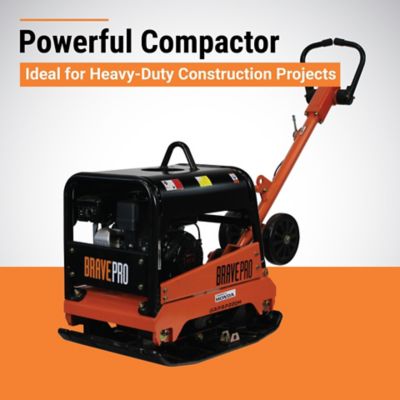 Image showing 1 th Brave Reversible Plate Compactor, 20 in., Wheel Kit, Honda GX200