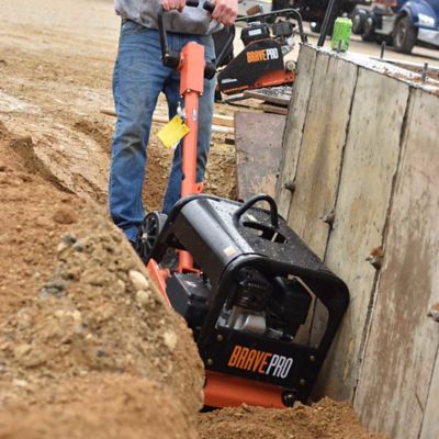 Image showing 6 th Brave Reversible Plate Compactor, 20 in., Wheel Kit, Honda GX200