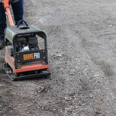 Image showing 9 th Brave Reversible Plate Compactor, 20 in., Wheel Kit, Honda GX200