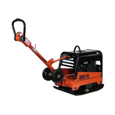 Image showing 16 th Brave Reversible Plate Compactor, 20 in., Wheel Kit, Honda GX200
