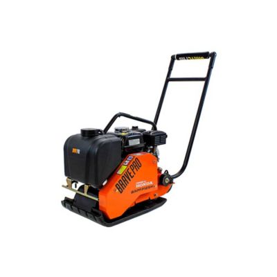 Brave Forward Plate Compactor, 14 in., Rubber Mat, Tank, and Wheel Kit, Honda GX160