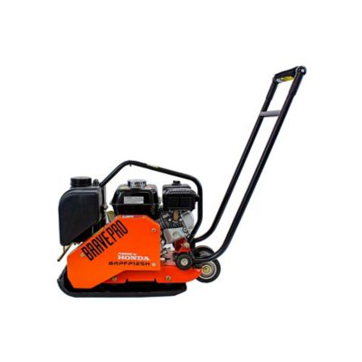 Image showing  Forward Plate Compactor, 14 in., Rubber Mat, Tank, and Wheel Kit, Honda GX160