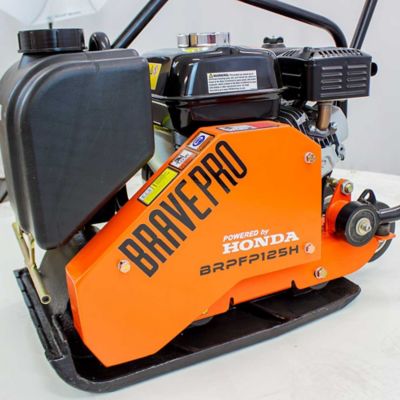 Image showing  Forward Plate Compactor, 14 in., Rubber Mat, Tank, and Wheel Kit, Honda GX160