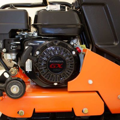 Image showing 4 th Brave Forward Plate Compactor, 20 in., Rubber Mat, Tank, and Wheel Kit, Honda GX160
