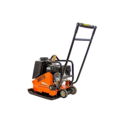 Image showing 10 th Brave Forward Plate Compactor, 20 in., Rubber Mat, Tank, and Wheel Kit, Honda GX160