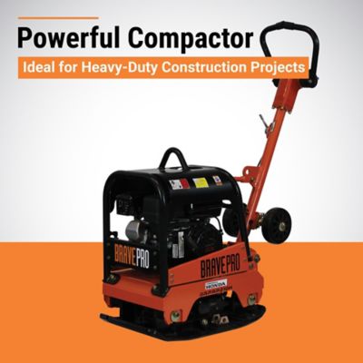 Image showing  Reversible Plate Compactor, 15 in., Wheel Kit, Honda GX160