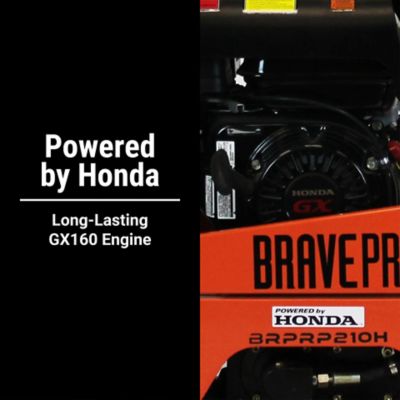 Image showing 10 th Brave Reversible Plate Compactor, 15 in., Wheel Kit, Honda GX160