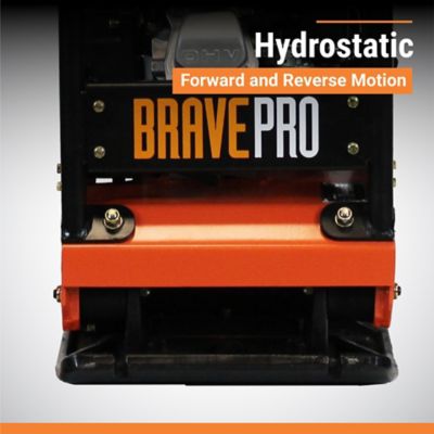 Image showing 11 th Brave Reversible Plate Compactor, 15 in., Wheel Kit, Honda GX160